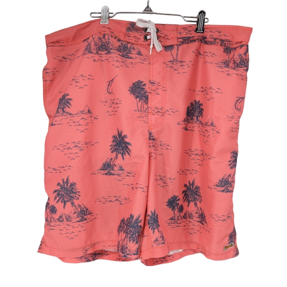 Le Tigre Swim Trunks Coastal Coral Size XXL